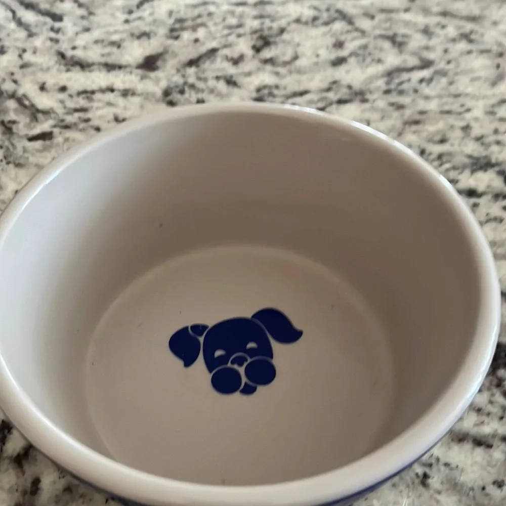 Ceramic dog bowl. New